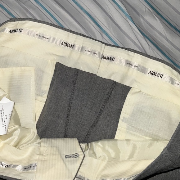 Armani, Giorgio, light gray, 100% wool, suit size 48R, - Picture 9 of 10